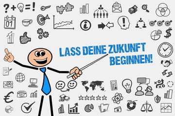 Wall Mural - Lass deine Zukunft beginnen!