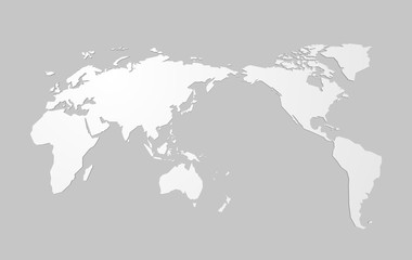 Wall Mural - abstract blank world map business concept for infographic