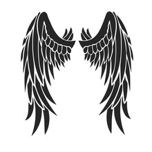 Wings Icon On A White Background  