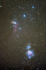 Wall Mural - orion constellation a fantastic place in the night sky with amazing deep sky objects like orion, fla