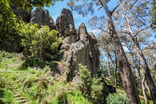 Hiking Track In The Hanging Rock Park, Victoria, Australia