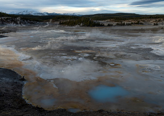 Wall Mural - Porcelain Springs, Norris Geyser Basin, Yellowstone