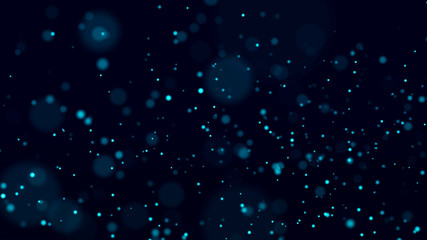 Poster - Abstract background of dust particles. Illustration of the cosmos. 3d rendering.