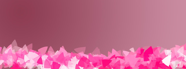 Wall Mural - Beautiful romence concept banner with space for text. Abstract pink background