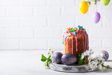 Traditional Easter Cake With Topping