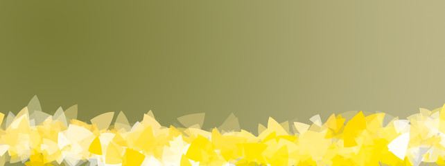 Wall Mural - Background with yellow geometric petals. Beautiful banner concept background