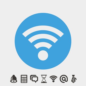 wifi icon vector illustration and symbol foir website and graphic design