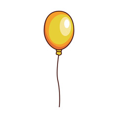 Wall Mural - yellow balloon icon image