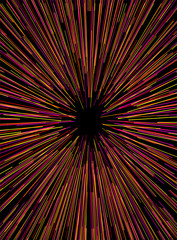 Wall Mural - design of colorful lines speed
