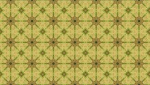 Seamless Pattern With Green Stars 
