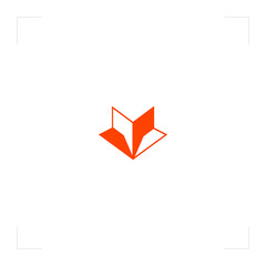   fox logo geometric emblem design