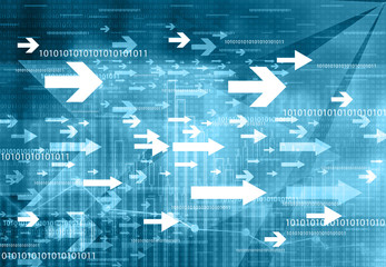 Poster - Arrow background. Business concept. Digital illustration..