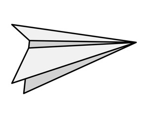 Wall Mural - paper airplane flying toy icon