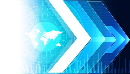 Poster - Arrow background. Business concept. Digital illustration.