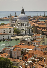 Santa Maria della Salute church in Venice. Region Veneto. Italy