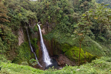 Sticker - Catarata del toro Waterfall near Poas Volcano, Costa Rica