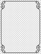 Vector Frames. rectangles for image. distress texture . Grunge Black and White borders isolated on the transparent background . Dirt effect .