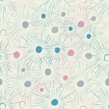 Abstract Vector Seamless Pattern In Pastel Colors