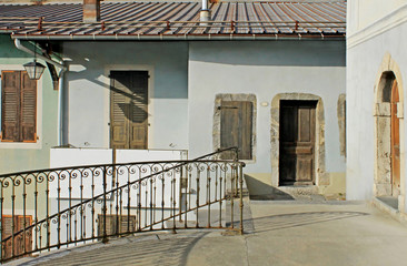 Old upper historic center of Albertville, Rhone-Alpes, Savoie, France, horizontal orientation, travel theme