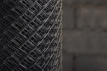 Wire mesh roll background image