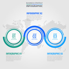 Wall Mural - Business Infographics design elements template graphic illustration. Vector eps10.