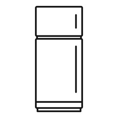 Poster - Cold fridge icon. Outline cold fridge vector icon for web design isolated on white background
