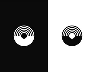 Wall Mural - Letter U and O logo template. Corporate design element