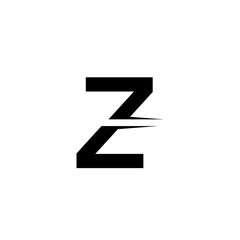 Wall Mural - Initial letter z logo cut into two parts