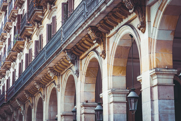 Arcades of a residential building