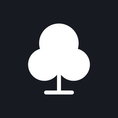 Leinwandbilder - tree set icon template color editable. forest tree symbol vector sign isolated on white background illustration for graphic and web design.