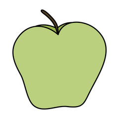 Poster - apple fresh fruit isolated icon