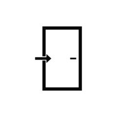 Poster - open door vector isolated icon. entrance flat symbol