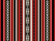 Detailed Traditional Retro Sadu Red Rug Vintage Pattern