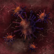 corona virus with abstacr background