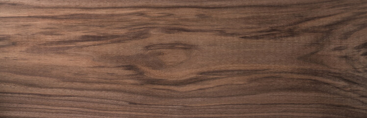 Canvas Print - Texture of sanded raw black walnut wood without finish
