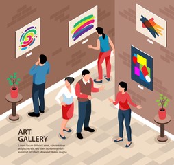 Wall Mural - Art Gallery Square Background