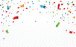 © Oleh - Colorful confetti. Celebration carnival falling shiny glitter confetti. Luxury greeting card. Vector illustration