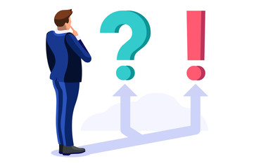 Person choosing and agree the yes select option, ok decision to confirm choice for a solution. Positive fingers out of no negative symbol. Symbolic flat abstract concept. Isometric vector illustration