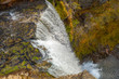 Top view of the 97-foot Tumalo Waterfall in Tumalo Creek near Bend