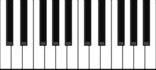 Piano Or Grand Piano Keyboard. Seamless Pattern. Vector Stock Illustration.