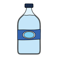 Sticker - water bottle plastic isolated icon