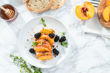 Sticker - Peach ricotta toast