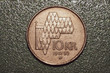 Norweska metalowa moneta o nominale dziesięciu koron norweskich