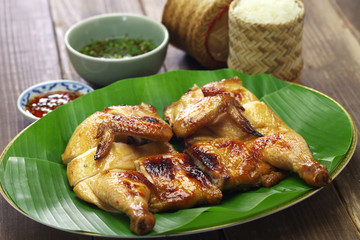 Wall Mural - gai yang, thai style grilled chicken