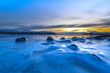 Coast of the Norwegian Sea.Winter. Tromso