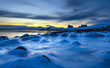 Coast of the Norwegian Sea.Winter. Tromso