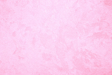 Texture of pink decorative plaster or concrete. Abstract background for design. Art stylized banner with copy space for text.