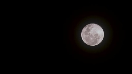 Wall Mural - the full moon rising in the dark heavens - time lapse