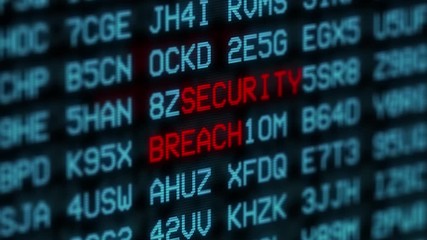 cyber attack and computer security buzzwords. computer and electronic technology concept looped seam