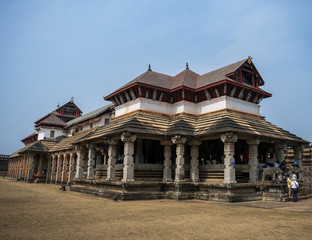 India, Karnataka, New Mangalore - December 30 2019 - The Jain temple of Moodbidr